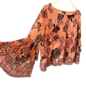 Alfani Elegant Women Blouse Top Size M